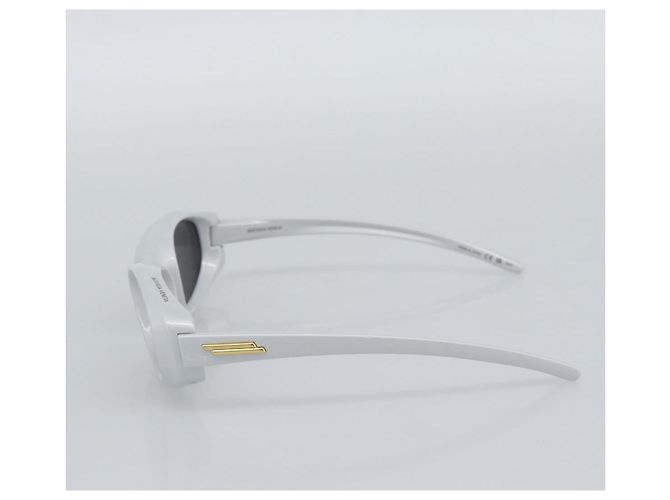 Bottega Veneta Occhiali da sole BOTTEGAVENETA in plastica argento Auth BA14137M - vista 6