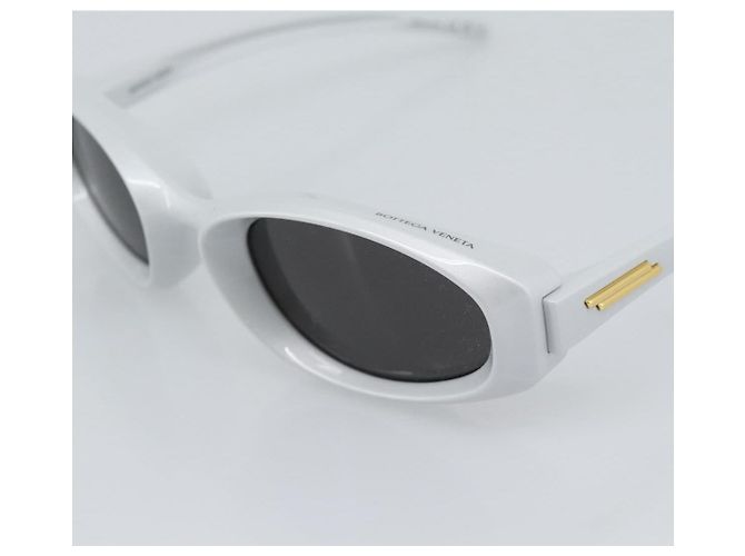 Bottega Veneta Occhiali da sole BOTTEGAVENETA in plastica argento Auth BA14137M - vista 9