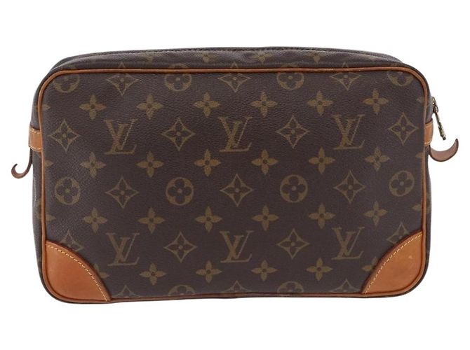 LOUIS VUITTON Clutch Monogram Compiegne 28 M51845 LV Auth 193376 Monogramma - vista 3