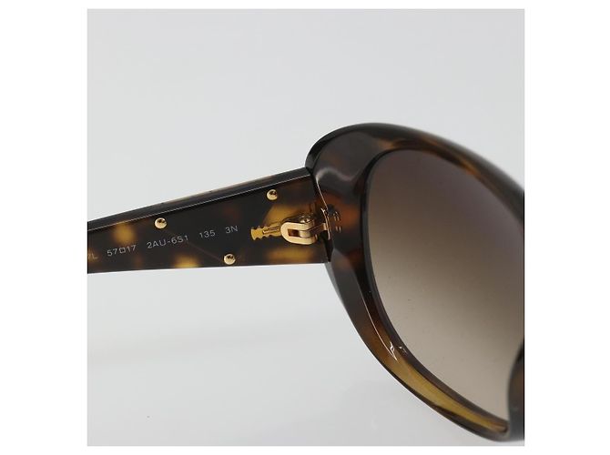 Gafas de sol PRADA estampado de carey plástico marrón oro Auth BA14251V Castaño Dorado - vista 13