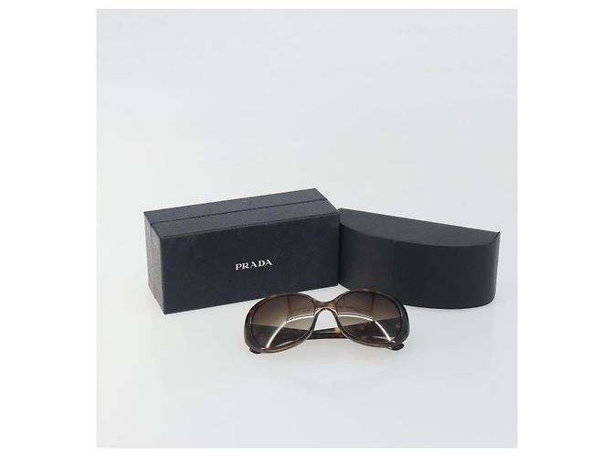 Gafas de sol PRADA estampado de carey plástico marrón oro Auth BA14251V Castaño Dorado - vista 15