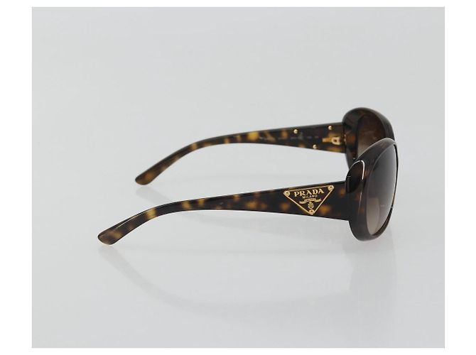 Gafas de sol PRADA estampado de carey plástico marrón oro Auth BA14251V Castaño Dorado - vista 5