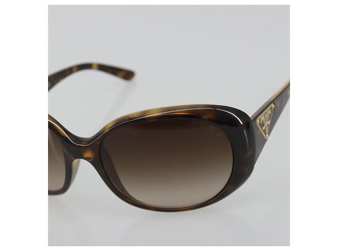 Gafas de sol PRADA estampado de carey plástico marrón oro Auth BA14251V Castaño Dorado - vista 7