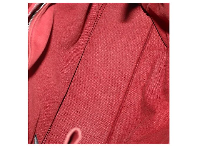 Hermès Borsa HERMES Canvas 2 Set Rosso Nero Auth bs36352 - vista 17