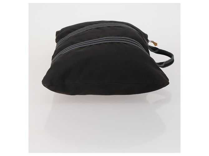 Hermès Borsa HERMES Canvas 2 Set Rosso Nero Auth bs36352 - vista 4