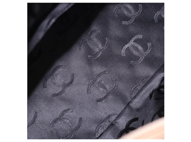 CHANEL Cambon Line Matelassé Boston Bag Pelle Rosa Argento CC Auth 193910SAV - vista 16