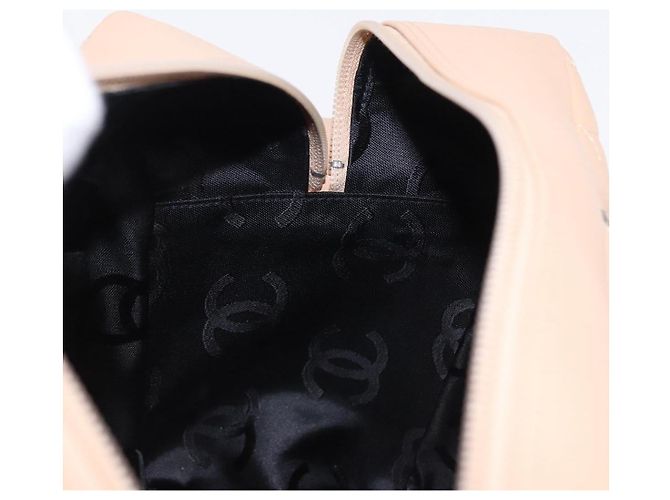 CHANEL Cambon Line Matelassé Boston Bag Pelle Rosa Argento CC Auth 193910SAV - vista 18