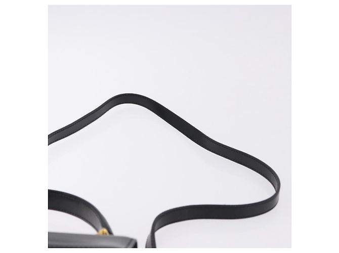 Céline Borsa CELINE in pelle 2way Nera Oro Auth 193583A Nero D'oro - vista 10