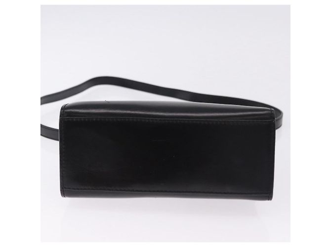 Céline Borsa CELINE in pelle 2way Nera Oro Auth 193583A Nero D'oro - vista 11