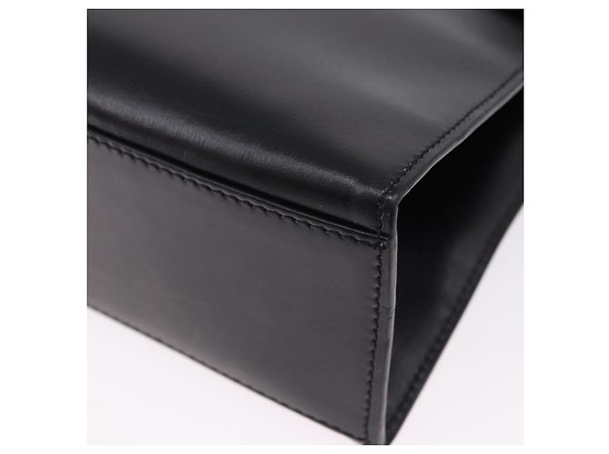 Céline Borsa CELINE in pelle 2way Nera Oro Auth 193583A Nero D'oro - vista 13
