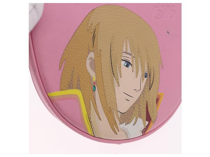 LOEWE x Studio Ghibli Howl's Moving Castle Heel Small Howl Pouch Auth 167471M Rosa - vista 18