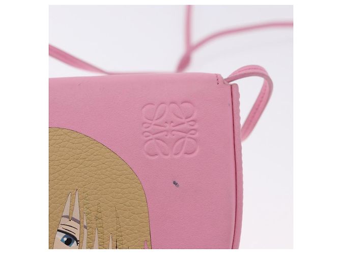 LOEWE x Studio Ghibli Howl's Moving Castle Heel Small Howl Pouch Auth 167471M Rosa - vista 19