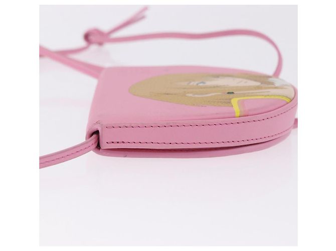 LOEWE x Studio Ghibli Howl's Moving Castle Heel Small Howl Pouch Auth 167471M Rosa - vista 5
