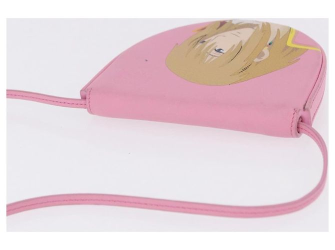 LOEWE x Studio Ghibli Howl's Moving Castle Heel Small Howl Pouch Auth 167471M Rosa - vista 7