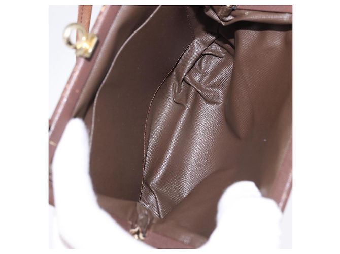 Borsa a Spalla Burberrys Nova Check in Tela Beige e Oro Auth bs36455 D'oro - vista 16