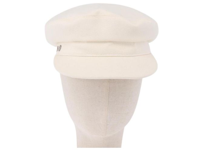 Hermès HERMES Cap aus Canvas Weiß Auth ki6748M - Ansicht 2