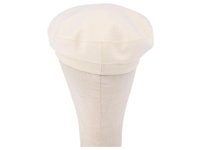 Hermès HERMES Cap aus Canvas Weiß Auth ki6748M - Ansicht 3