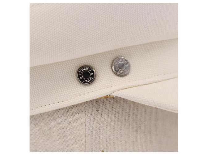 Hermès HERMES Cap aus Canvas Weiß Auth ki6748M - Ansicht 6