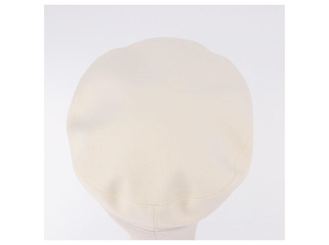 Hermès HERMES Cap aus Canvas Weiß Auth ki6748M - Ansicht 7