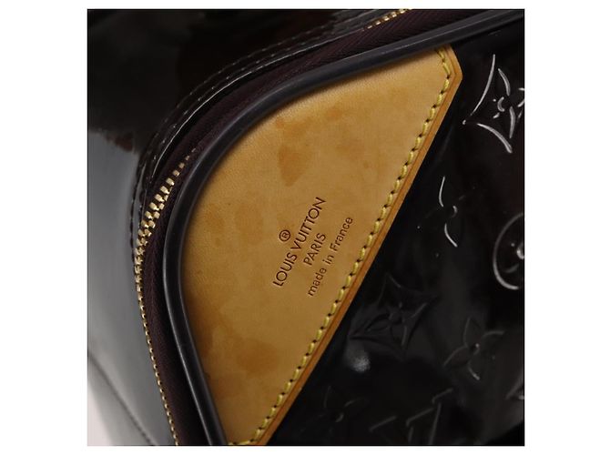 LOUIS VUITTON Monogram Vernis Pegas 45 Valigia Amarante M91277 LV Auth 191745A Bordò - vista 10