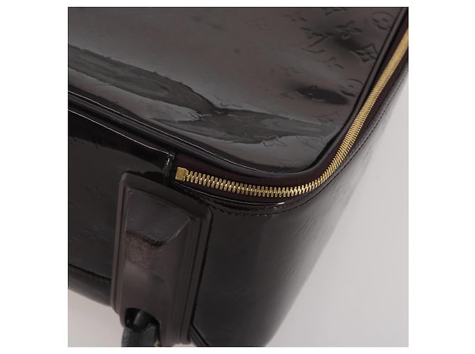 LOUIS VUITTON Monogram Vernis Pegas 45 Valigia Amarante M91277 LV Auth 191745A Bordò - vista 16