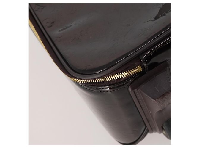 LOUIS VUITTON Monogram Vernis Pegas 45 Valigia Amarante M91277 LV Auth 191745A Bordò - vista 17