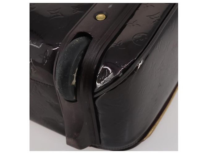 LOUIS VUITTON Monogram Vernis Pegas 45 Valigia Amarante M91277 LV Auth 191745A Bordò - vista 18