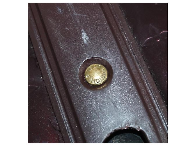 LOUIS VUITTON Monogram Vernis Pegas 45 Valigia Amarante M91277 LV Auth 191745A Bordò - vista 19