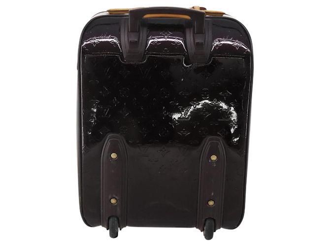 LOUIS VUITTON Monogram Vernis Pegas 45 Valigia Amarante M91277 LV Auth 191745A Bordò - vista 2