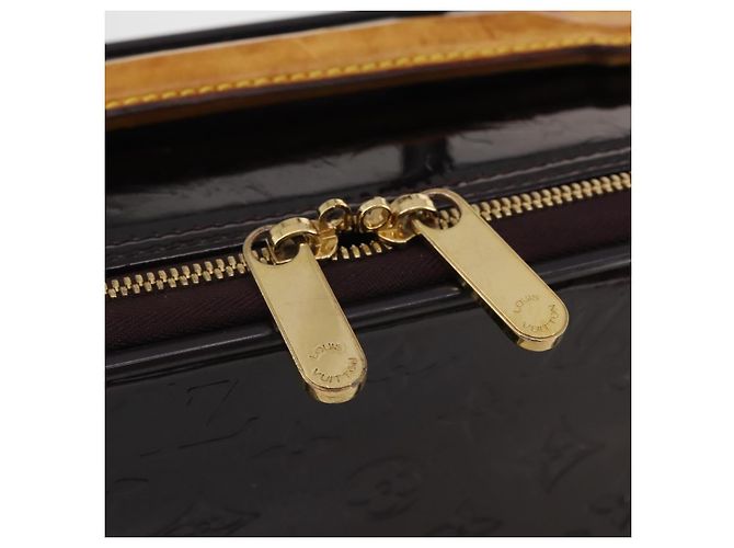 LOUIS VUITTON Monogram Vernis Pegas 45 Valigia Amarante M91277 LV Auth 191745A Bordò - vista 21