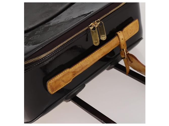 LOUIS VUITTON Monogram Vernis Pegas 45 Valigia Amarante M91277 LV Auth 191745A Bordò - vista 8