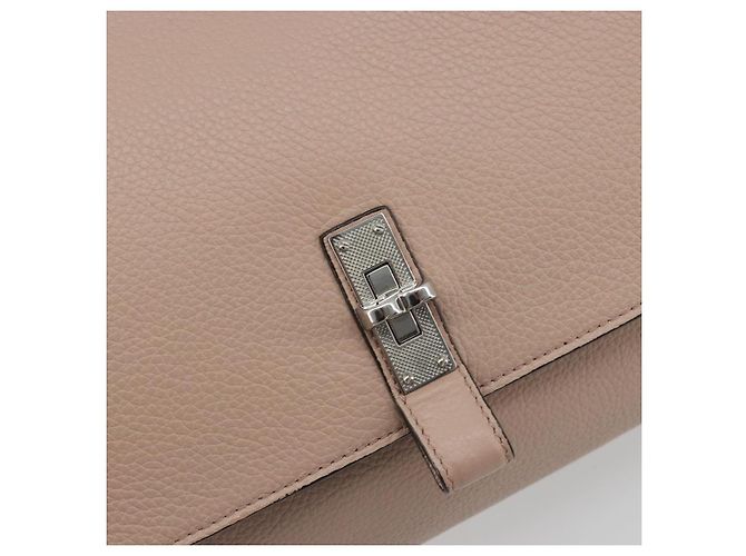 Borsa a Spalla BALLY in Pelle Rosa Argento Auth BA14581A - vista 14