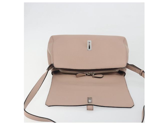 Borsa a Spalla BALLY in Pelle Rosa Argento Auth BA14581A - vista 15