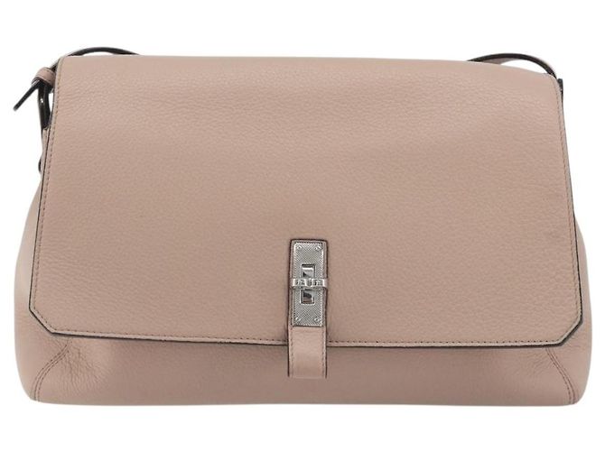 Borsa a Spalla BALLY in Pelle Rosa Argento Auth BA14581A - vista 2