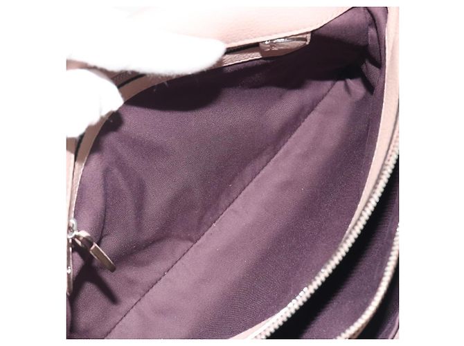Borsa a Spalla BALLY in Pelle Rosa Argento Auth BA14581A - vista 20