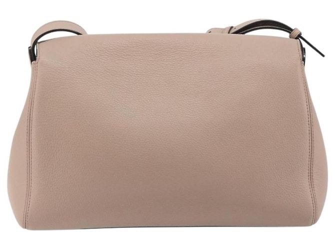 Borsa a Spalla BALLY in Pelle Rosa Argento Auth BA14581A - vista 3