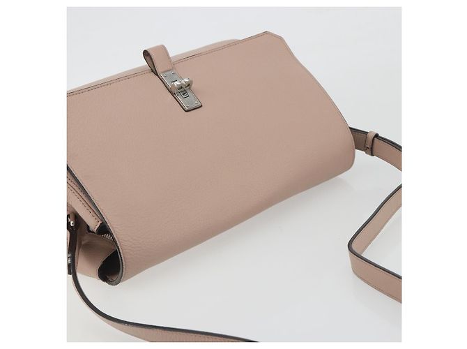 Borsa a Spalla BALLY in Pelle Rosa Argento Auth BA14581A - vista 6