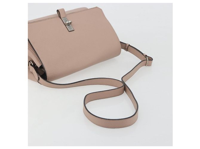 Borsa a Spalla BALLY in Pelle Rosa Argento Auth BA14581A - vista 7