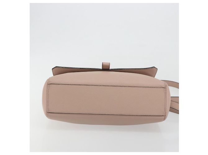 Borsa a Spalla BALLY in Pelle Rosa Argento Auth BA14581A - vista 9