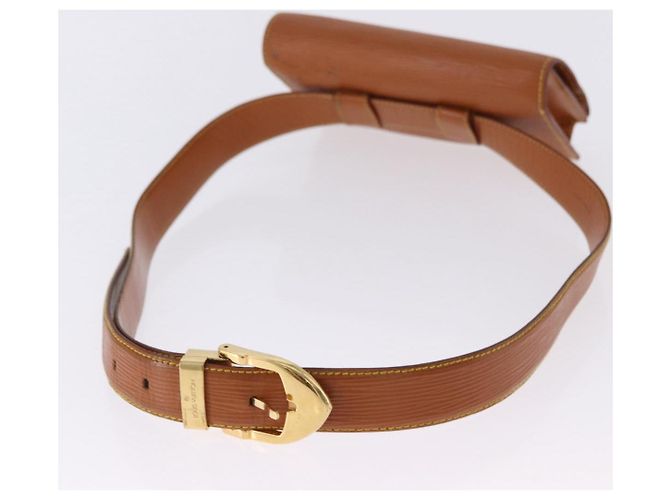 LOUIS VUITTON Epi Ceinture Tilsitt Pochette Zipangu Gold M52598 LV Auth 194712V - vista 8