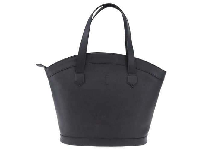 Borsa a mano SAINT LAURENT in pelle nera Auth 194110 Nero - vista 2