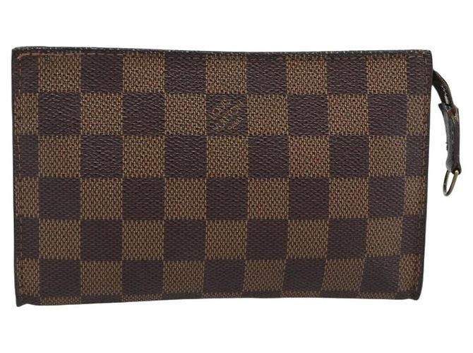 LOUIS VUITTON Damier Ebene Marais Pouch LV Auth 192443 - vista 13