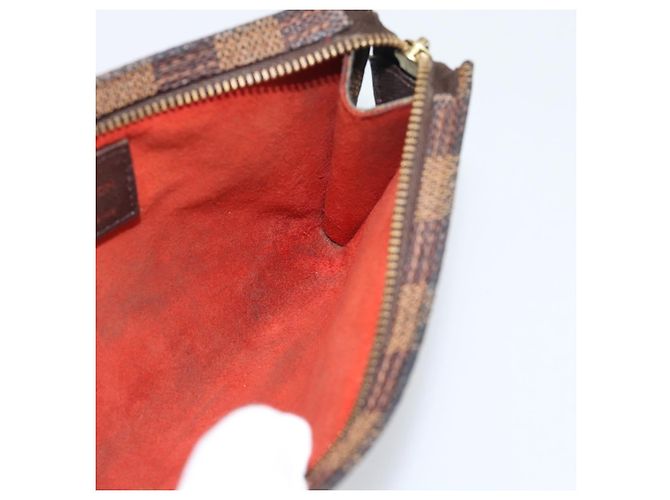 LOUIS VUITTON Damier Ebene Marais Pouch LV Auth 192443 - vista 17