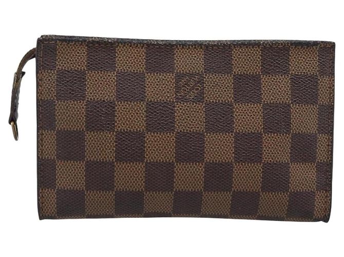 LOUIS VUITTON Damier Ebene Marais Pouch LV Auth 192443 - vista 2
