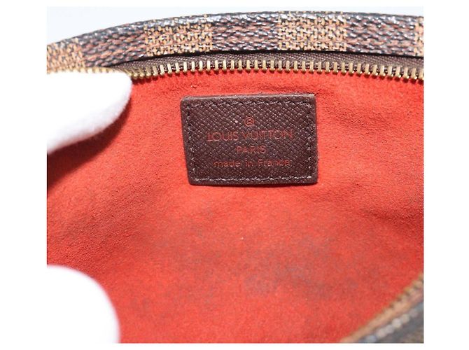 LOUIS VUITTON Damier Ebene Marais Pouch LV Auth 192443 - vista 9