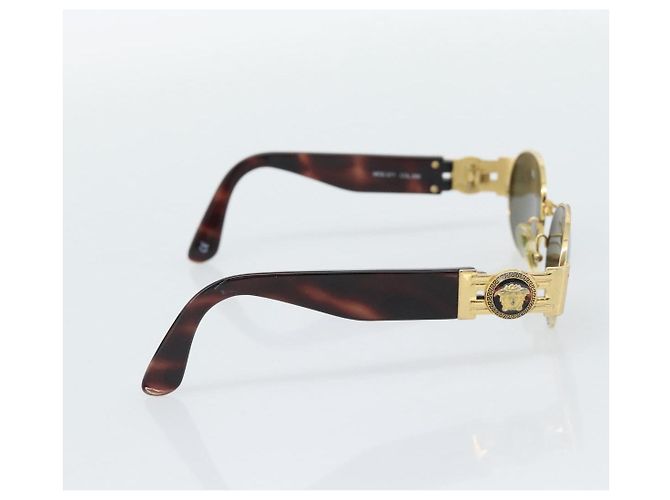 Gafas de Sol Gianni Versace Medusa de Plástico Marrón con Tono Dorado Auth BA14748 Castaño - vista 4
