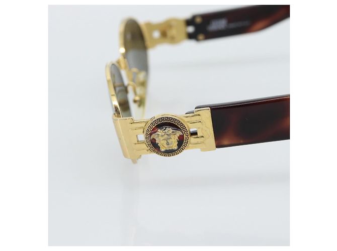 Gafas de Sol Gianni Versace Medusa de Plástico Marrón con Tono Dorado Auth BA14748 Castaño - vista 7