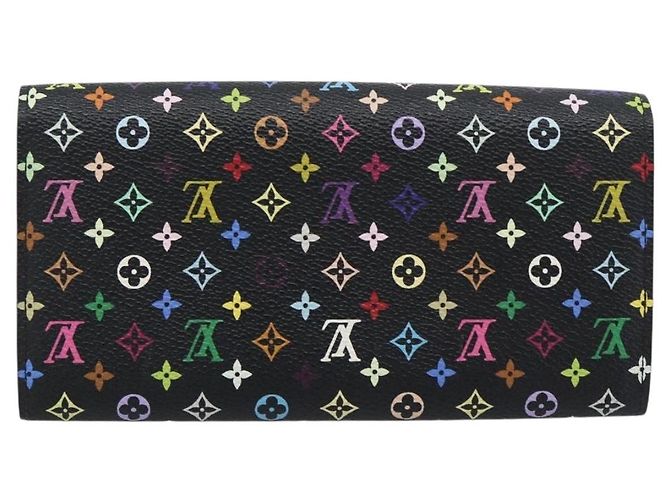LOUIS VUITTON Monogram Multicolor Portefeiulle Sarah Black M60668 Auth BA14625V Nero - vista 2