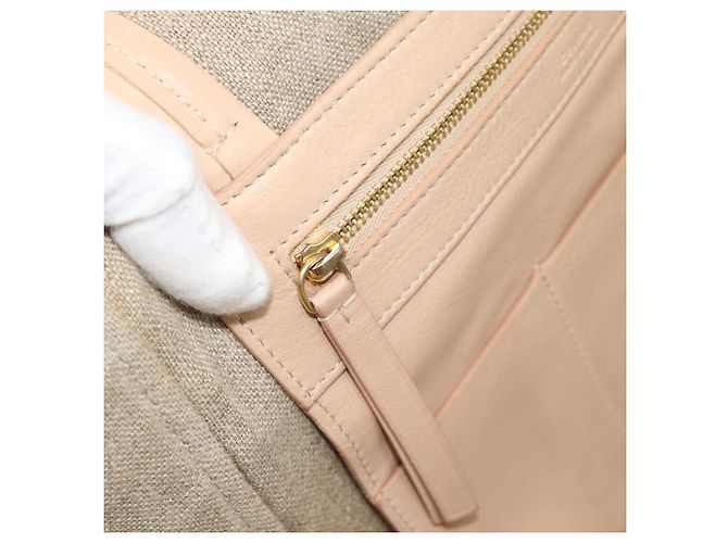 Céline Bolso Tote CELINE de piel Beige Auth BA14562A - vista 19