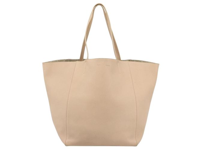 Céline Bolso Tote CELINE de piel Beige Auth BA14562A - vista 2